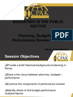 Planning Budget Performance Review ICPAK