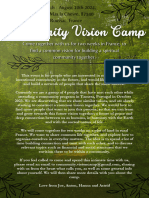 Community Vision Camp Invitation