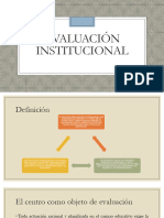 Evaluación Institucional