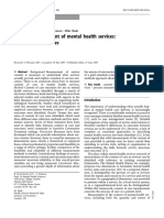 Assessing The Content of Mental Health Services