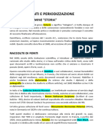 1 - Fonti e Periodizzazione