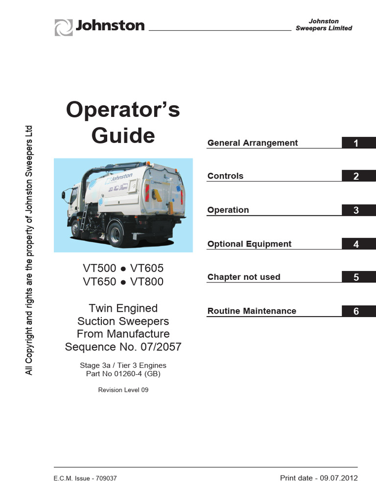 VT Operators Guide S3a Engines GB Rev 09 | PDF | Technology & Engineering