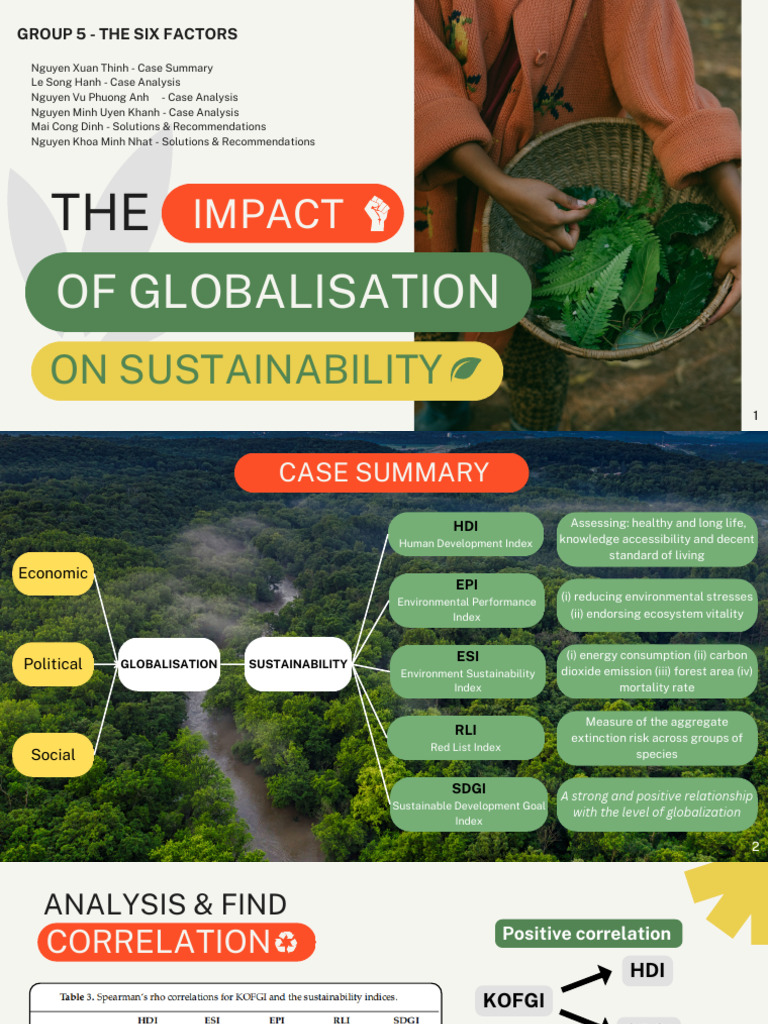 Globalization & Sustainability Analysis | PDF | Sustainability ...