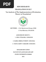 Mini Research Translation in Elt