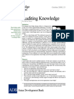 Auditing Knowledge