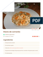 Risoto de Camarão