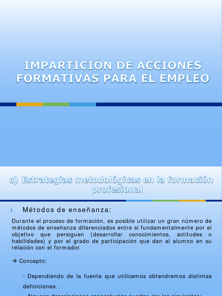 Manual Módulo 3. Impartición de Acciones Formativas para El Empleo. III ...