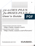 English Casio FX-991ES User's Guide, 31 Pages Users-Guide-44739