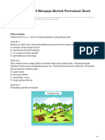 Soal IPAS Kelas 5 Mengapa Bentuk Permukaan Bumi Berubah-Ubah