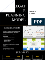 Aggregat E Planning Model: Presented by FLT LT Wasiq
