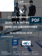 Web-Formation - Qualité & Métrologie Laboratoires - QMP Management Février 2024
