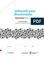 Ciuestionario para Directores Aprender Muestral Primaria 2022