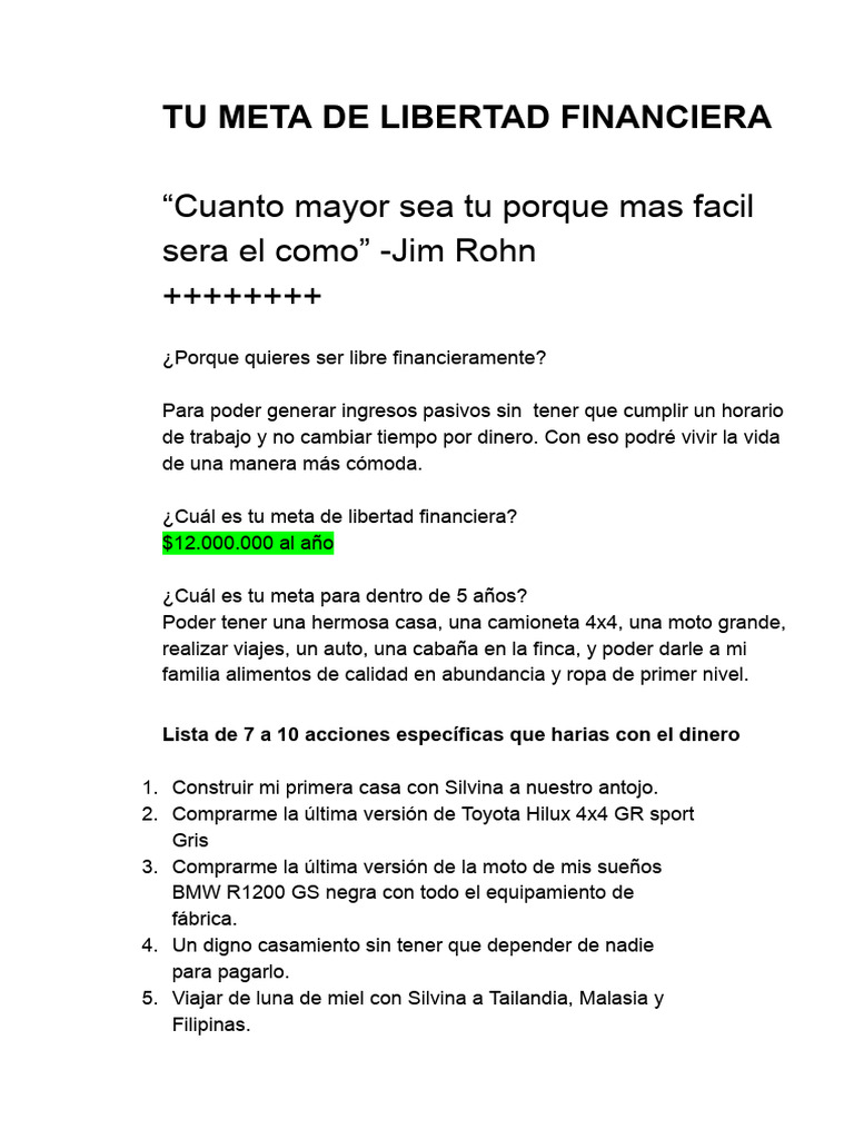 Claves para Alcanzar la Libertad Financiera | PDF | Economias