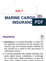 Unit 7 - Marine Insurance - To Sts