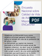 Encuesta Nacional Sobre Calidad de Vida de Adultos PowerPoint