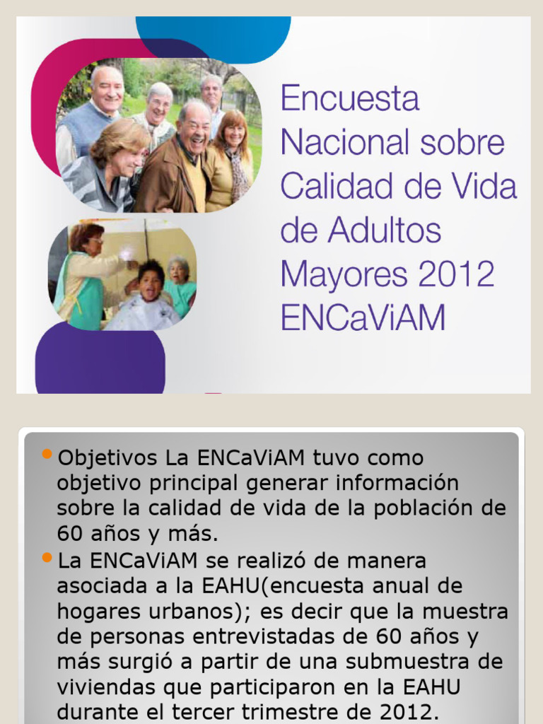 Calidad de Vida en Adultos Mayores 2012 | PDF | Depresión (estado de ...