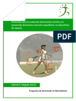 Protocolos para La Evaluación Biomecánico-Técnica y La Prevención de Lesiones Musculo-Esqueléticas, en Deportistas de Raqueta