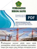 Materi Pembangunan Bidang Agama AHMAD SUHAEMI, S.Pd.I., MM