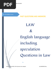 HND Law and English