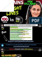 2.0 Jee (Main) Straight Lines (New Syllabus)