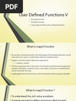 User Defined Functions V