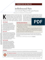 2019 Patellofemoral Pain Using The Evidence To Guide Physical Therapist Practice