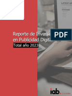Resumen Ejecutivo Reporte Inversion en Publicidad Digital Total Ano 2023
