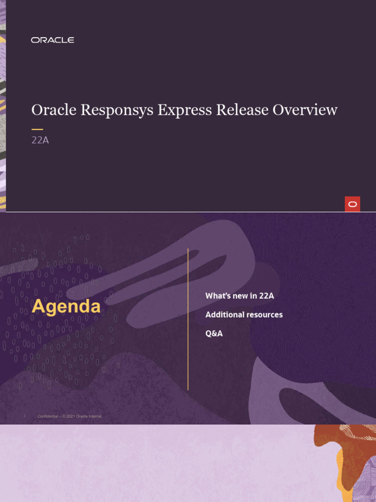 22A Oracle Responsys Express - Release Overview - External | PDF ...