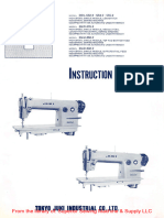 Juki DDL-552-2, 553-2, 555-2 DLN-415-2 DLU-450-2 DLD-432-2 Instruction Manua