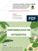 Disponibilidad de Nutrientes