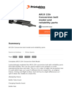 Ar15 22lr Conversion Bolt Model and Reliability Parts