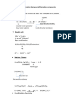 Coordination Compounds