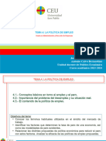 Tema 4 - Política de Empleo - Ade