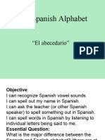 1-Introduction To Hispanic World, Spanish Alphabets & Pronounciation-03!01!2024
