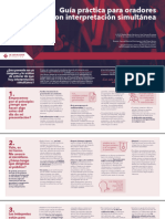 Guía Práctica para Oradores Con Interpretación Simultánea CAST