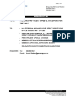 Memo To Schools - Amendment To GR 12 June Timetable - 11032024