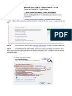 Install Linux Using USB