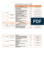 3° Grado - Matriz Planificación