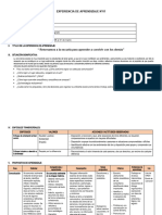 3° Grado - Experiencia de Aprendizaje N°01 - 1