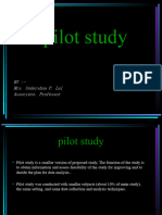 Pilot Study Validity Ans Reliability