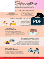 Infográfico Dicas para Saúde Mental Setembro Amarelo Ilustrado Amarelo e Preto