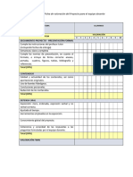 Ficha de Valoración Del Proyecto