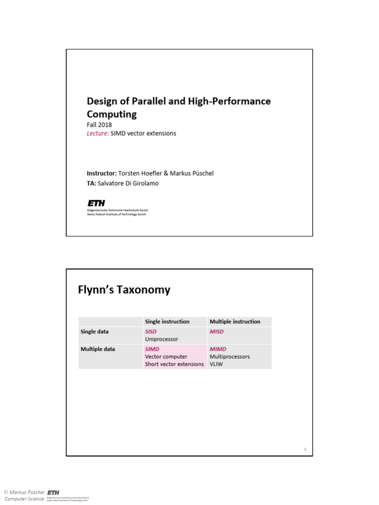 Lecture8 simd pdf intel computer science