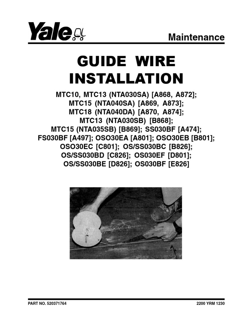 Guide Wire Installation: Maintenance | PDF | Grinding (Abrasive Cutting ...