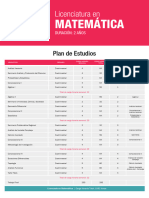 Plan de Estudios Matematica