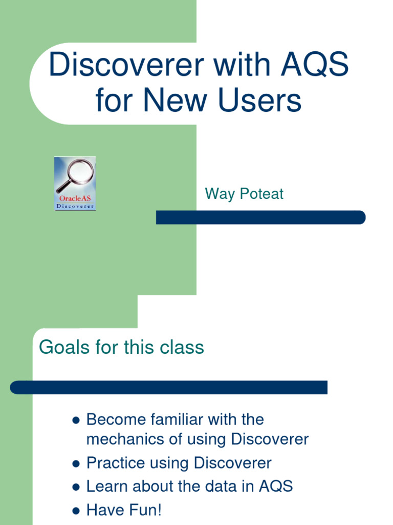 Discoverer Training v6 | PDF | Databases | Table (Database)