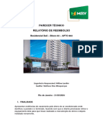 Relatório de Reembolso - 2-802 Residencial Dalí