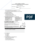 Examen Final de Lenguaje 3° Cuarto Periodo