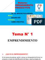 Tema #1 (Emprendimiento Productivo)