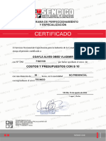 Certificados Curso S10 Sensico Certificado